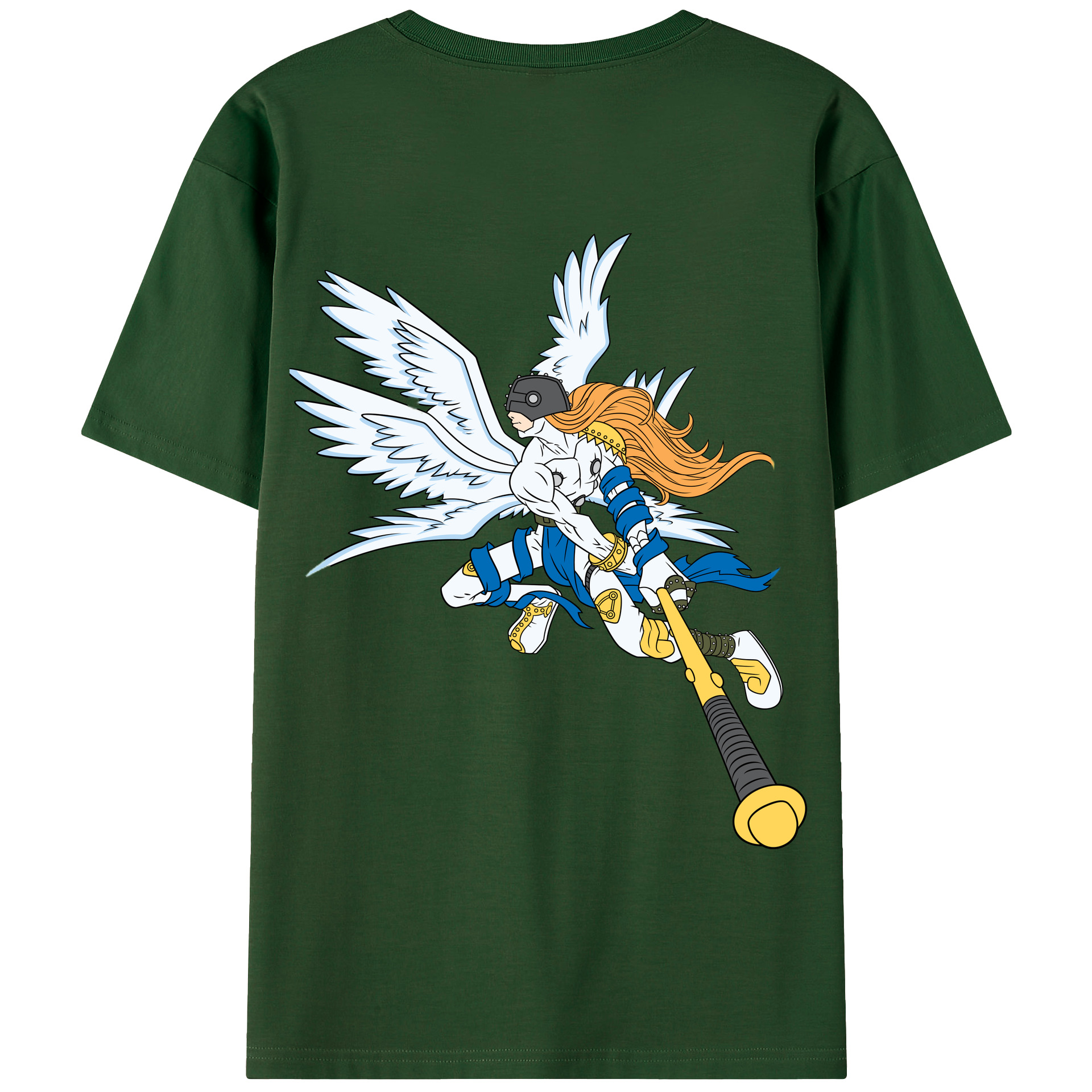 （画像用） Digimon デジタルモンスター/デジモン 綿100％半袖Tシャツ（背面プリント）